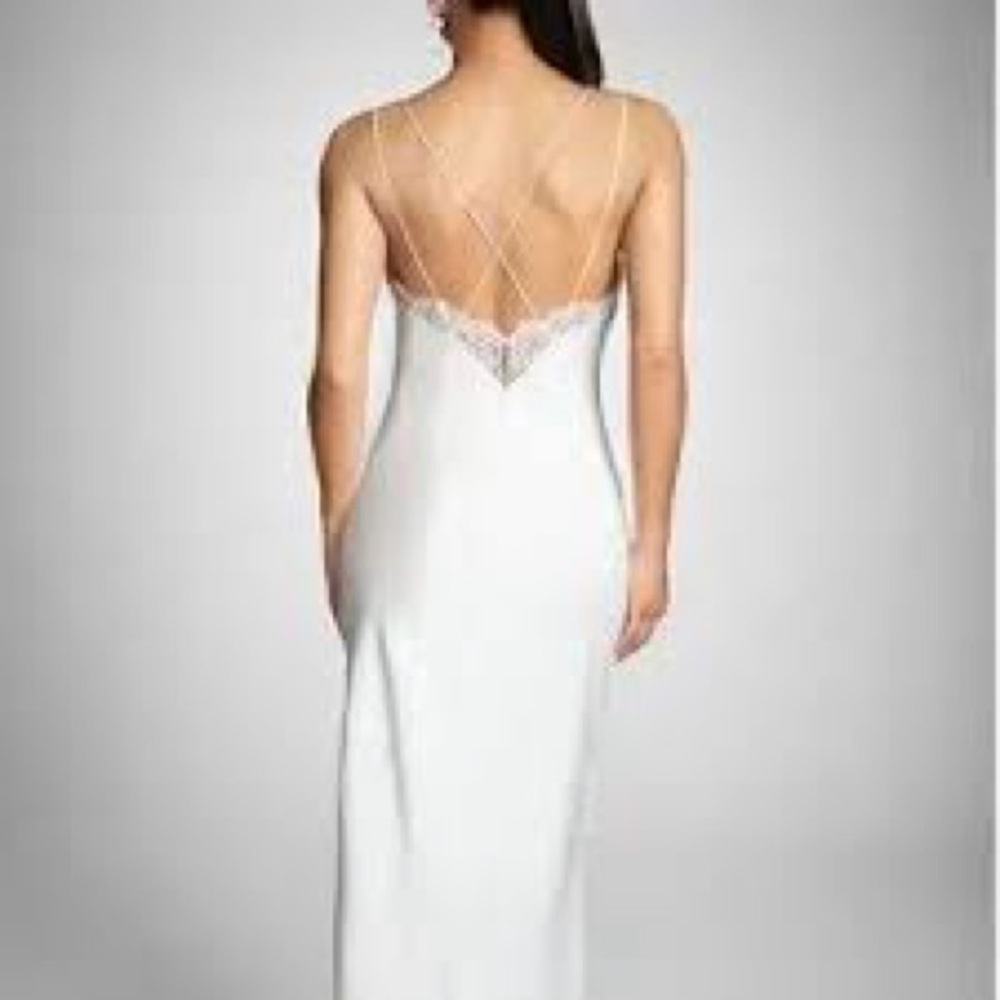 NWT Sachin & Babi Dylan Ivory Satin Lace Midi Dress‎ Bridal Cocktail - 14 - Picture 5 of 11